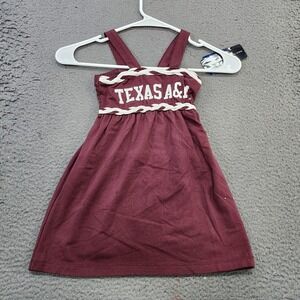 Texas A&M Aggies Dress Girls 4T Red NCAA Football Academy Game Day Sundress